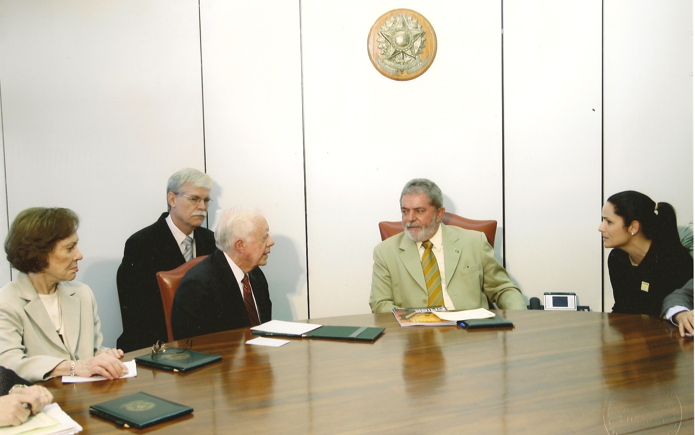 Presidentes Lula e Jimmy Carter