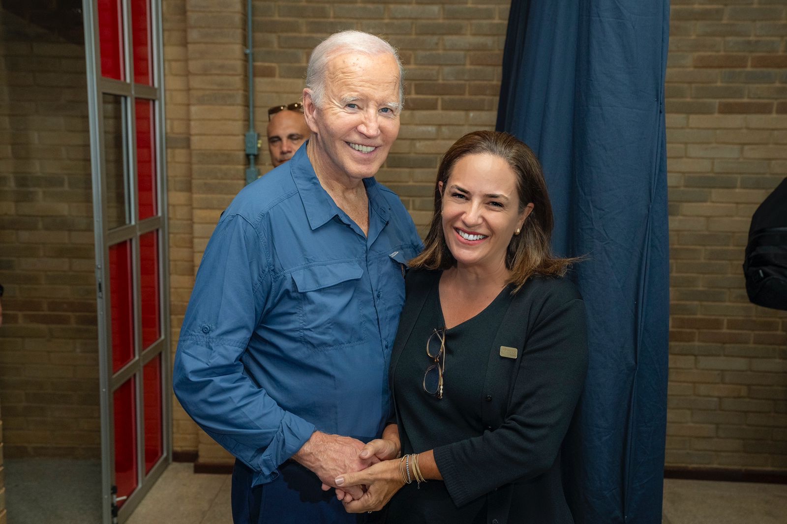Adriana com o Presidente Joe Biden